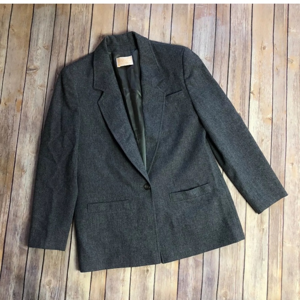 Pendleton 100% Pure Virgin Wool Blazer Coat VTG